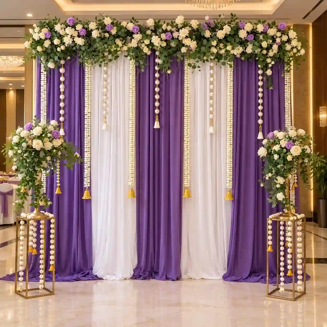 Minimal Floral Mehndi Decor
